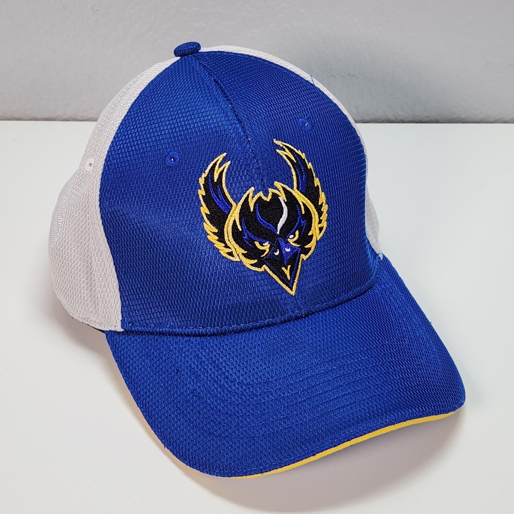 New England Crows Hockey Hat Cap Blue & White L / XL - EUC